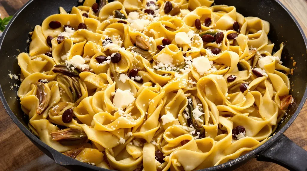 La recette d’Anne Etorre : pâtes maison aux artichauts, anchois et pecorino